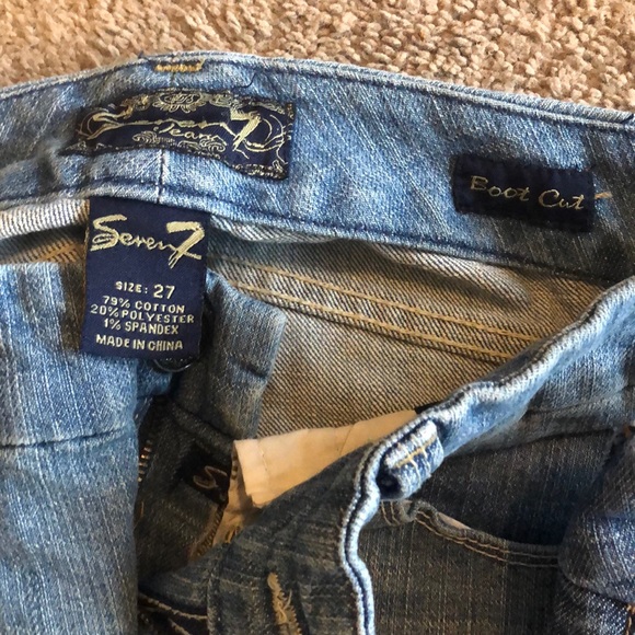 Seven Jeans one dark one light size 27-pick one! - Picture 3 of 5